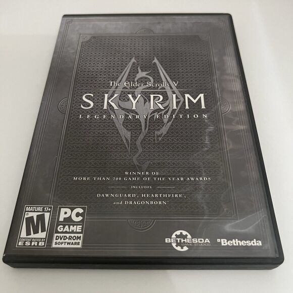 Elder Scrolls V: Skyrim Legendary Edition PC Game Computer CIB With Map - Picture 1 of 3
